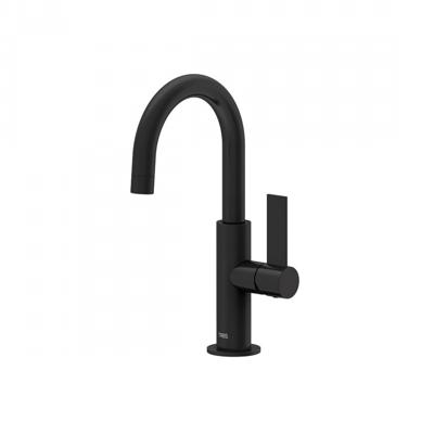 Wastafelmengkraan Tres Project 1-Hendel Uitloop Gebogen 17 cm Rond Mat Zwart Tres Wastafelmengkraan Tres Project 1-Hendel Uitloop Gebogen 17 cm Rond Mat Zwart Tres