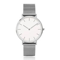 LGT JWLS Vintage Dameshorloge - Minimalistisch Quartz met Zilveren Band, Behuizing, Uuraanduiding en Wijzers, Witte Wijzerplaat - thumbnail