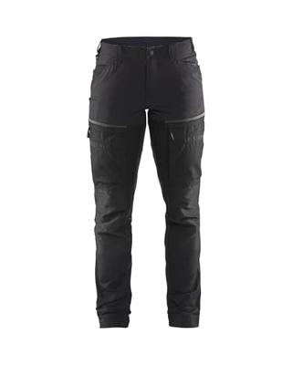 Blåkläder Servicewerkbroek met stretch voor dames 71661845 | Zwart/Donkergrijs | Maat 36 - 7330509800362