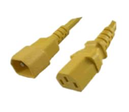 ACT AK5118 Stroomkabel 230V | C13/C14 | Geel | 1,8 meter