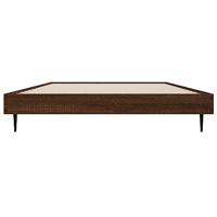 Bedframe bewerkt hout bruineikenkleurig 90x200 cm - thumbnail