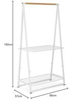 Brabantia linn kledingrek large white - thumbnail