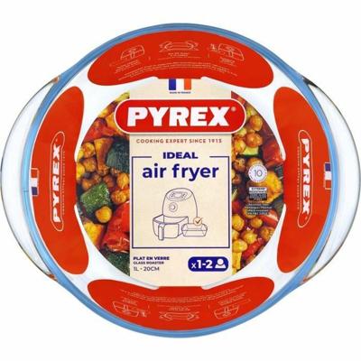 Airfryerschaal - PYREX - 1450140 - Rond - Borosilicaatglas - 20 cm