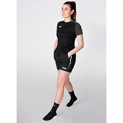 JAKO 6122D T-Shirt Performance Dames - Zwart/Antra Light - 34