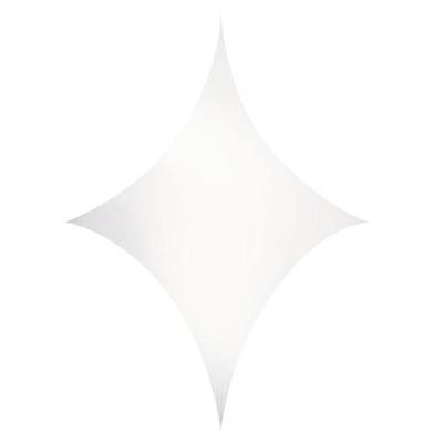 Showtec Stretch Shape diamond stretchdoek 375x250cm wit