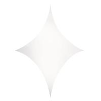 Showtec Stretch Shape diamond stretchdoek 375x250cm wit - thumbnail