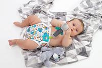 Petit Lulu Overbroekje Kleurrijk Orientaals (Colorful Orient) - OneSize (4-15 kilo) - Drukknoopjes - thumbnail