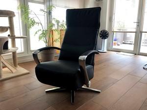 Leren relaxfauteuil met stalen frame - zwart leer - Echt leer, Industrieel, ontdek de vele Leersoorten en Kleuren bij ShopX Leren relaxfauteuil met stalen frame - zwart leer - Echt leer, Industrieel, ontdek de vele Leersoorten en Kleuren bij ShopX