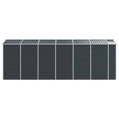 Tuinschuur 191x555x198 cm gegalvaniseerd staal antracietkleurig