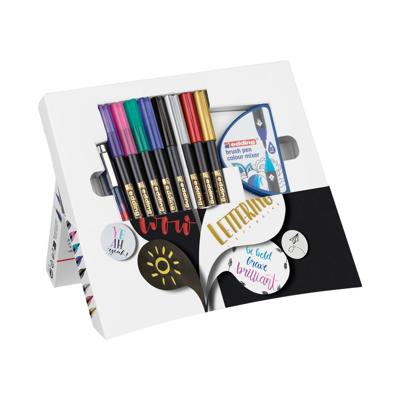 Brushpen edding 1340 Happy Lettering assorti set à 9 stuks