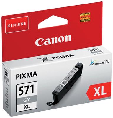 Canon inktcartridge CLI-571XL, 375 foto's, OEM 0335C001, grijs
