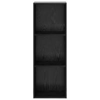 Boekenkast Zwart eiken 40 x 30 x 114 cm Bewerkt hout - thumbnail