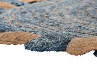 Tapijt DKD Home Decor Blauw Multicolour Indiaas (200 x 200 x 1 cm) - thumbnail