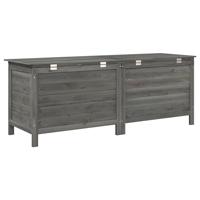 Tuinbox 150x50x56,5 cm massief vurenhout antracietkleurig - thumbnail
