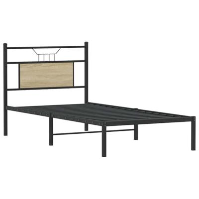 Bedframe zonder matras hout sonoma eikenkleurig 75x190 cm Bedframe zonder matras hout sonoma eikenkleurig 75x190 cm
