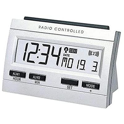 Techno Line 02991 Wekker Zendergestuurd Zilver Alarmtijden 2
