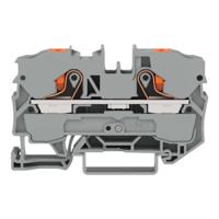 WAGO 2210-1201 Doorgangsklem 10 mm Push-In-klem Grijs 25 stuk(s) - thumbnail