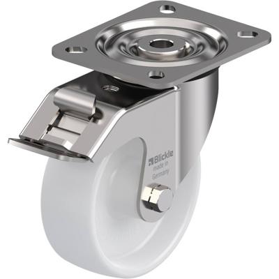 Blickle LX-PO 100G-FI Zwenkwiel met rem Wieldiameter: 100 mm Draagvermogen (max.): 250 kg 1 stuk(s) Blickle LX-PO 100G-FI Zwenkwiel met rem Wieldiameter: 100 mm Draagvermogen (max.): 250 kg 1 stuk(s)
