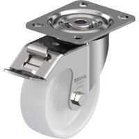 Blickle LX-PO 100G-FI Zwenkwiel met rem Wieldiameter: 100 mm Draagvermogen (max.): 250 kg 1 stuk(s) - thumbnail