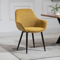 Artistiq Eetkamerstoel 'Matteo' kleur geel - thumbnail