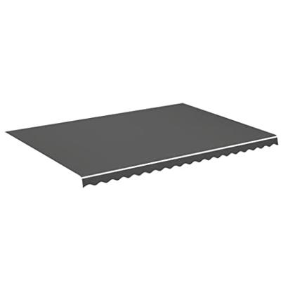 VidaXL Vervangingsdoek voor luifel 500x350 cm polyester antracietkleurig