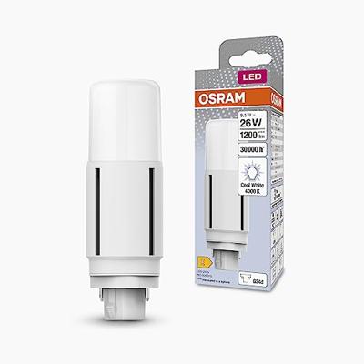OSRAM HOMELIGHTING 4058075824591 LED-lamp Energielabel E (A - G) G24d- 9.5 W = 26 W Neutraalwit (Ø x h) 37.70 mm x 37.70 mm 1 stuk(s)