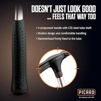 Picard Metselaarshamer | 600 g geruwd | berlijnse vorm | stalen buis | 1 stuk - 0027700 - 0027700 - thumbnail