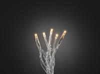 Micro LED lichtsnoer transparant met 50 extra warm witte lampen - thumbnail