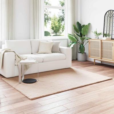 Nep Konijnenbont Tapijt Olite Taupe 140 x 200 cm Polyester