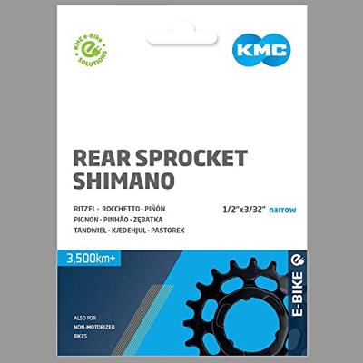 KMC tandwiel shimano narrow 18t achter zwart - thumbnail