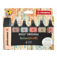 STABILO boss original - markeerstift - set 6 stuks - naturecolors - thumbnail