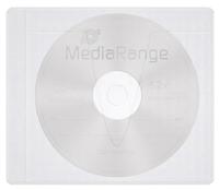 MediaRange BOX69-50 CD-doosje Opbergmap/sleeve 1 schijven Doorschijnend, Wit - thumbnail