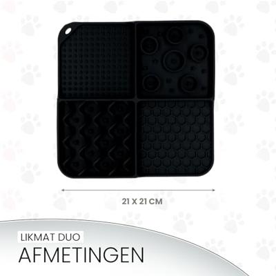 Eat Slow Live Longer Lick Mat Dimensions Rectangle Grey