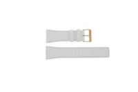 Horlogeband Skagen 496SRLW Leder Wit 25mm - thumbnail
