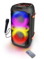 Esperanza EP156 BT FM LED RGB KARAOKE luidspreker zwart 20W - thumbnail
