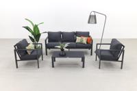 Springs Lounge Set 4-Delig Carbon Black Reflex Black Garden Impressions - Garden impressions - thumbnail