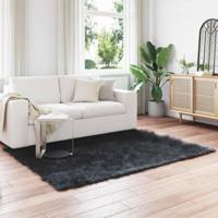 Nep Schapenvacht Tapijt Tafalla Zwart 140 x 200 cm Polyester - thumbnail