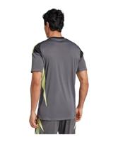 adidas Tiro 25 Competition Keepersshirt Korte Mouwen Grijs Zwart Lichtgroen - thumbnail