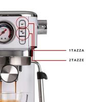 Ariete moderna espresso slim 1381/14 espressomachine (wit) - thumbnail