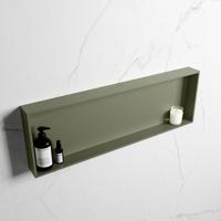 MONDIAZ EASY Nis 89,5x29,5cm in solid surface kleur Army | Army. 1 vak geschikt voor in- of opbouw - thumbnail