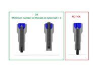 Alpina spaaknippel met ronde kop 14g/15.0mm/4/fg 2.3 abs/messing zilver (144 stuks) - thumbnail