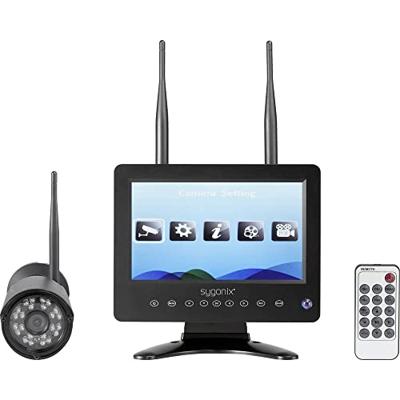 Sygonix SY-4548736 Radiografisch-Bewakingscameraset 4-kanaals Met 1 camera 1280 x 720 Pixel 2.4 GHz