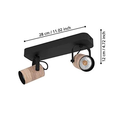 Eglo 2-lichts plafondspotCayuca landelijk - 900437