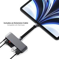 SATECHI USB-C Mobiel Pro SD Adapter Met USB-C PD Opladen, 4K HDMI, USB 3.0, Micro/SD Kaartlezers & 3.5mm Koptelefoon Aansluiting - M2/ M1 iPad Pro, M1 iPad Air, iPad Mini En Meer - thumbnail