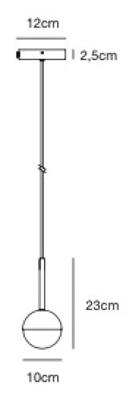 Hanglamp rond design met G9 fitting &apos;Nordlux Contina&apos;