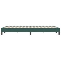 Bedframe zonder matras 120x220 cm fluweel donkergroen - thumbnail