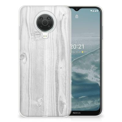 Nokia G20 | G10 | Bumper Hoesje | White Wood Nokia G20 | G10 | Bumper Hoesje | White Wood