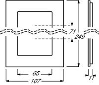 Busch-Jaeger 2CKA001754A4444 Frame Frame 3-voudig Carat Wit 1 stuk(s) - thumbnail
