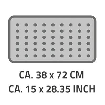 RIDDER badmat helgoland 38x72 cm wit en blauw