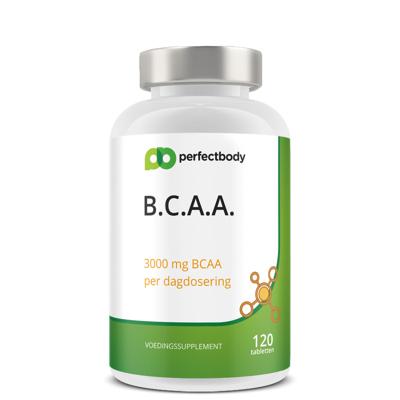 BCAA tabletten - Spierherstel, spieropbouw & minder vermoeidheid - 120 tabletten PerfectBody